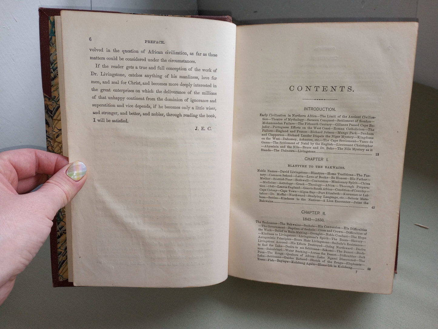 J.E. CHAMBLISS LIFE & LABORS DAVID LIVINGSTONE SOUTHERN & CENTRAL AFRICA LEATHER 1876