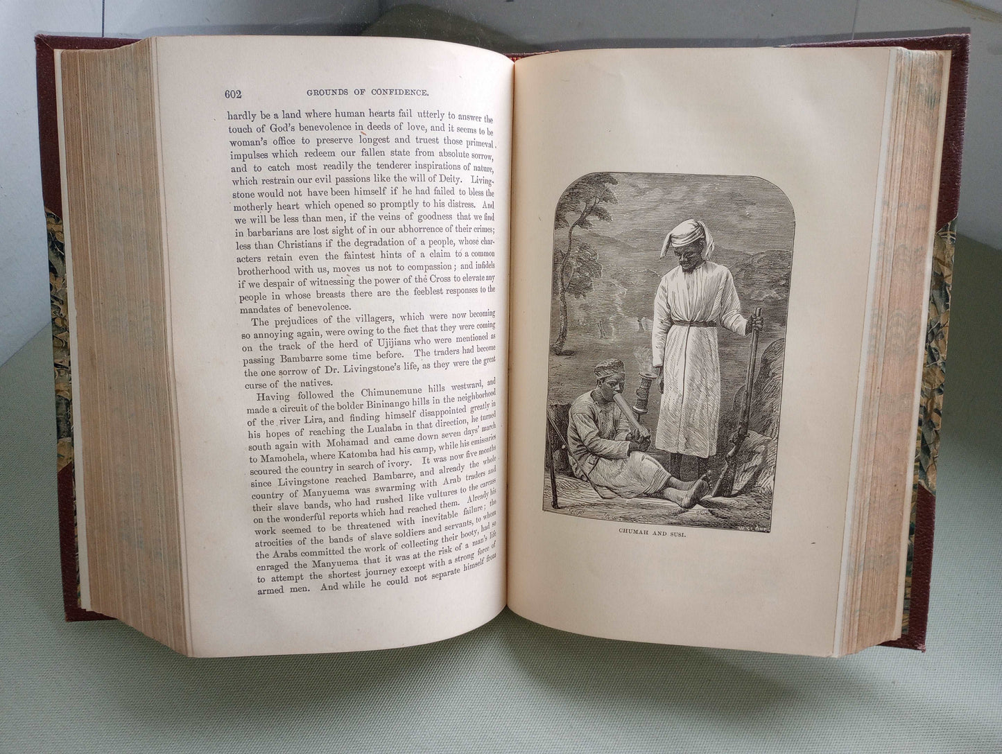 J.E. CHAMBLISS LIFE & LABORS DAVID LIVINGSTONE SOUTHERN & CENTRAL AFRICA LEATHER 1876