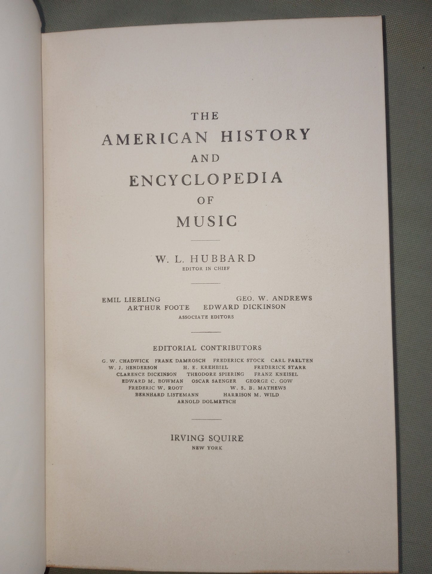 THE AMERICAN HISTORY AND ENCYCLOPEDIA OF MUSIC SET OF 6 W.L HUBBARD 1908