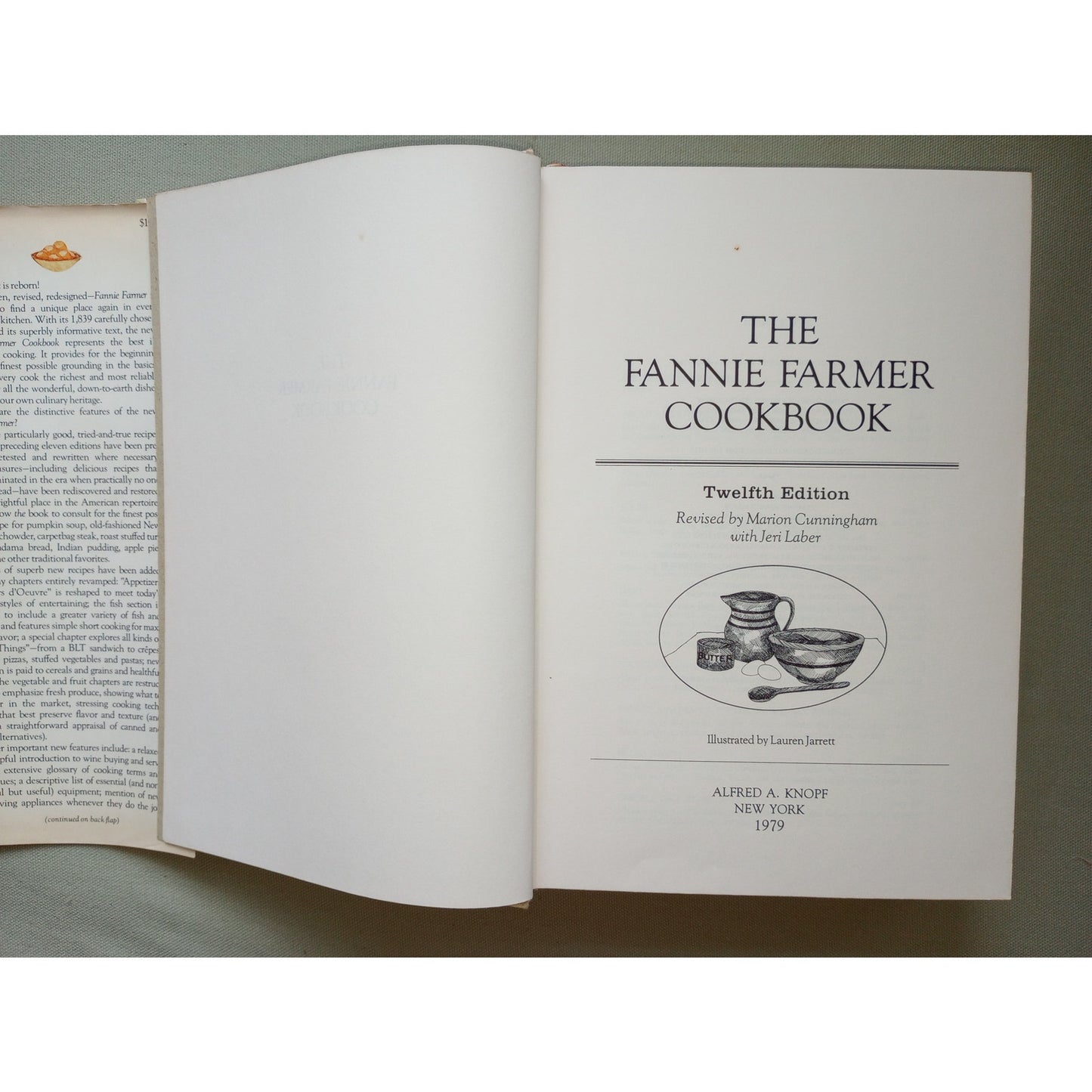 The Fannie Farmer Cookbook 1979 1st Edition Thus HCDJ Signed Marion Cunningham