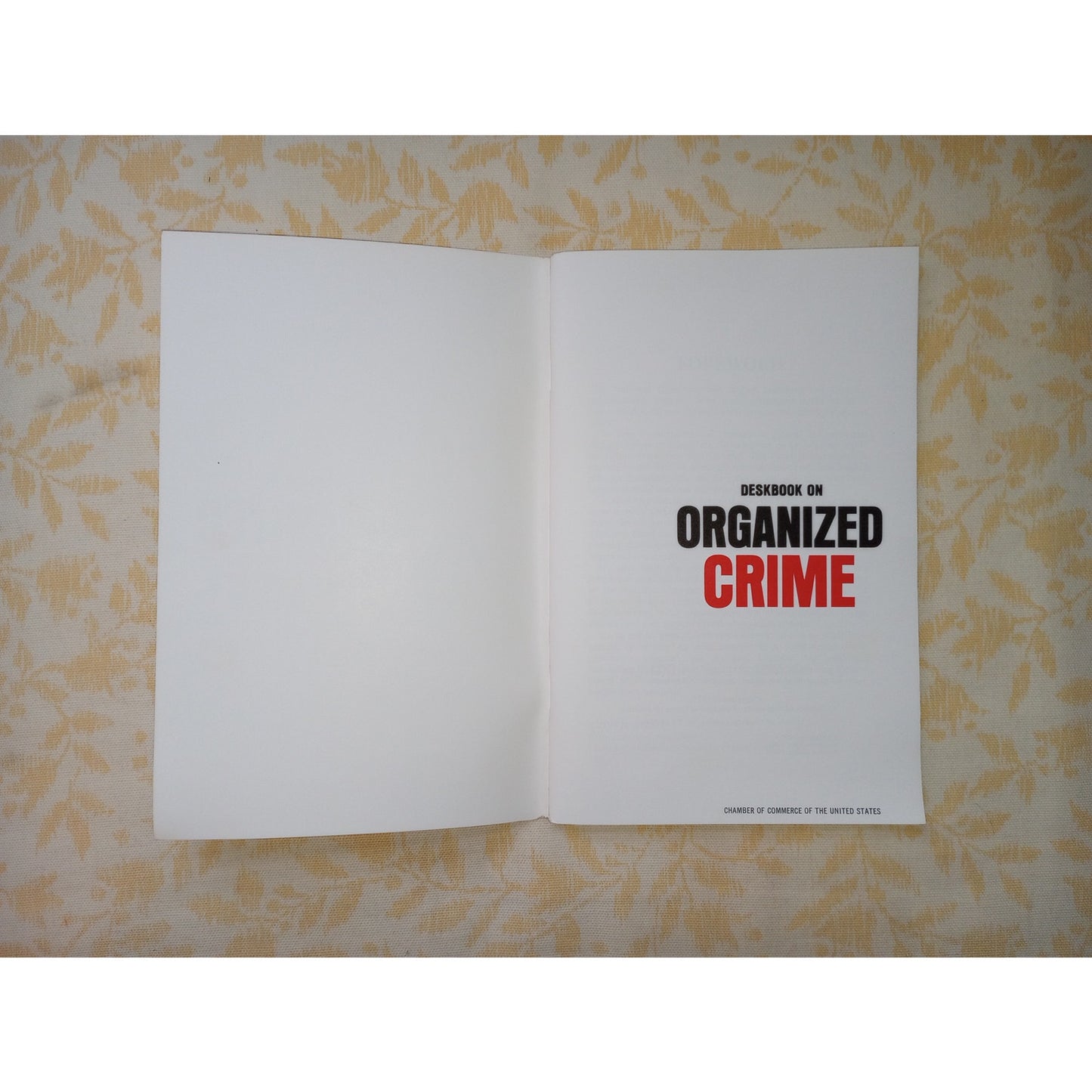 Scarce Deskbook On Organized Crime Booklet 1972 Racketeer Loan Sharks Criminals