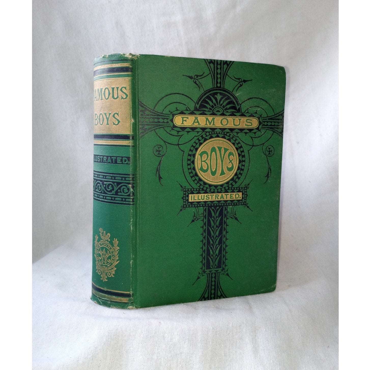 Famous Boys And How They Became Great Men Illustrated 1880s Victorian Binding