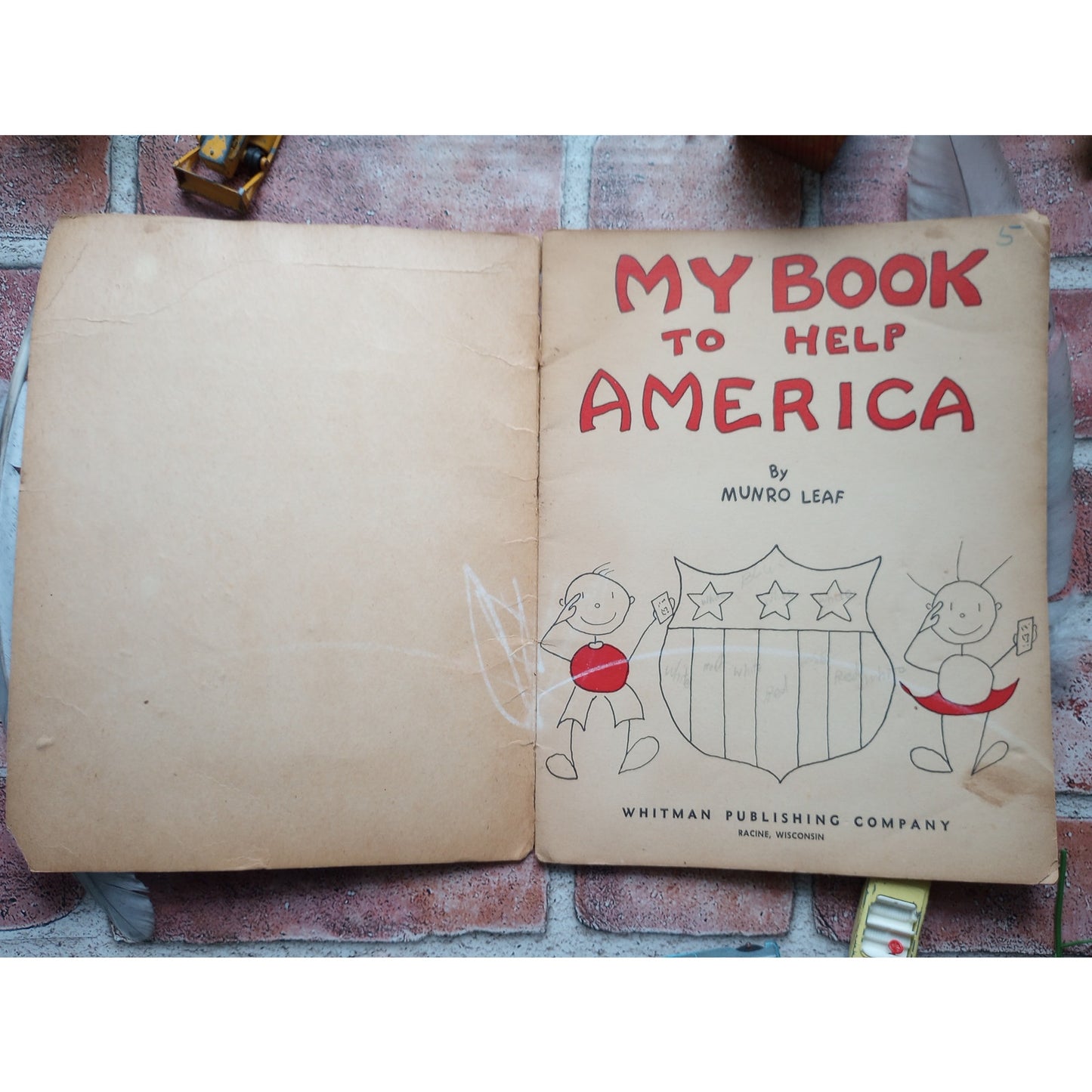 My Book To Help America - WWII US War Savings Bonds Munro Leaf, 1942