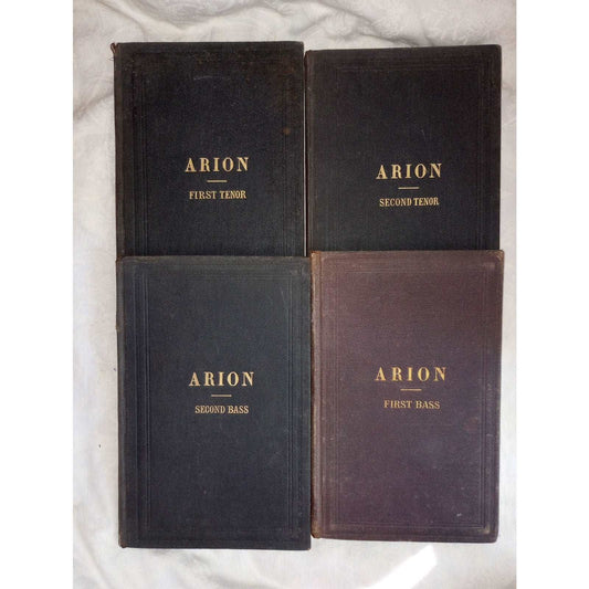 Arion 1st 2nd Tenor & Bass Four Part Songs For Male Voices 1862 John Willard Lot