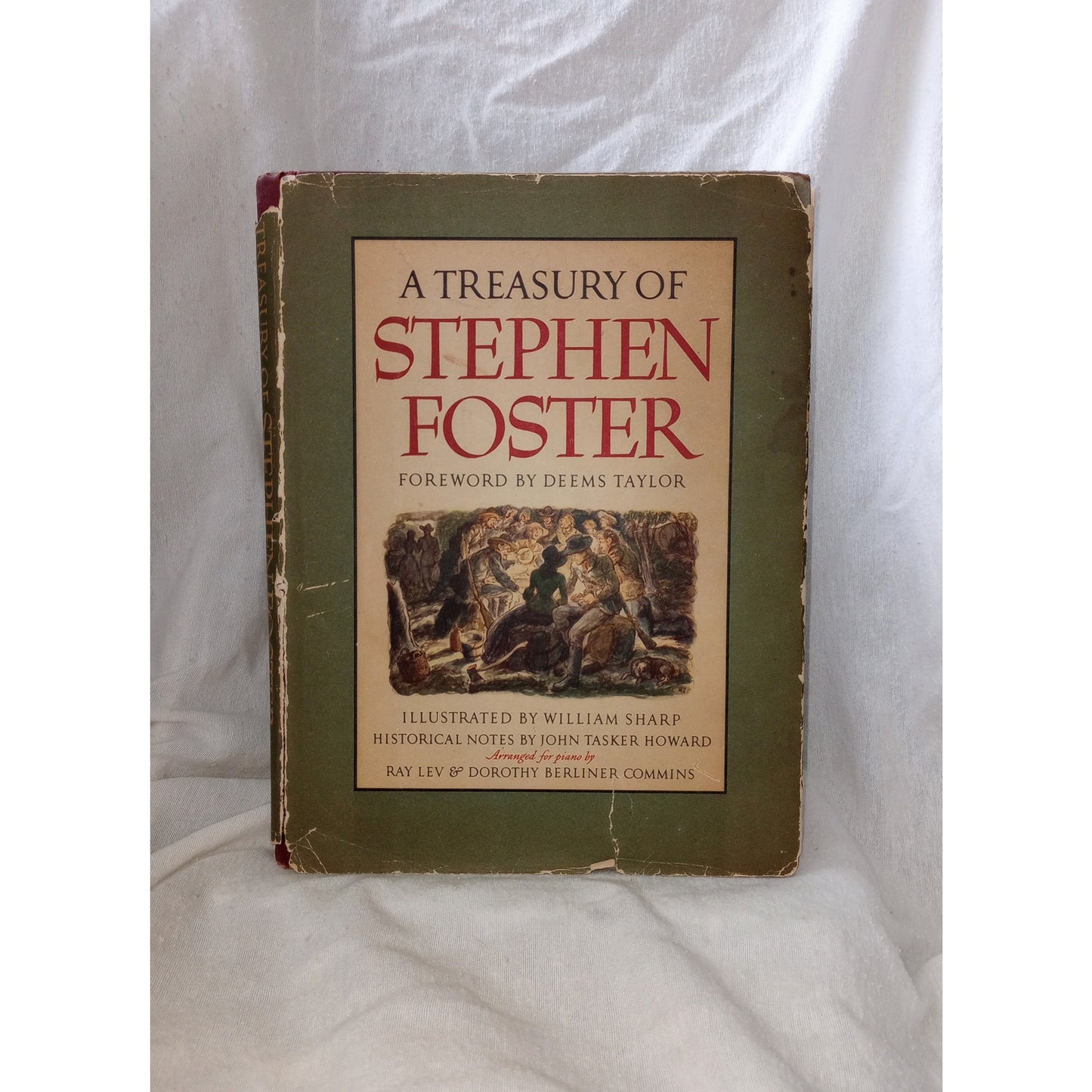 A Treasury Of Stephen Foster 1st Edition & Printing 1946 Artist William Sharp