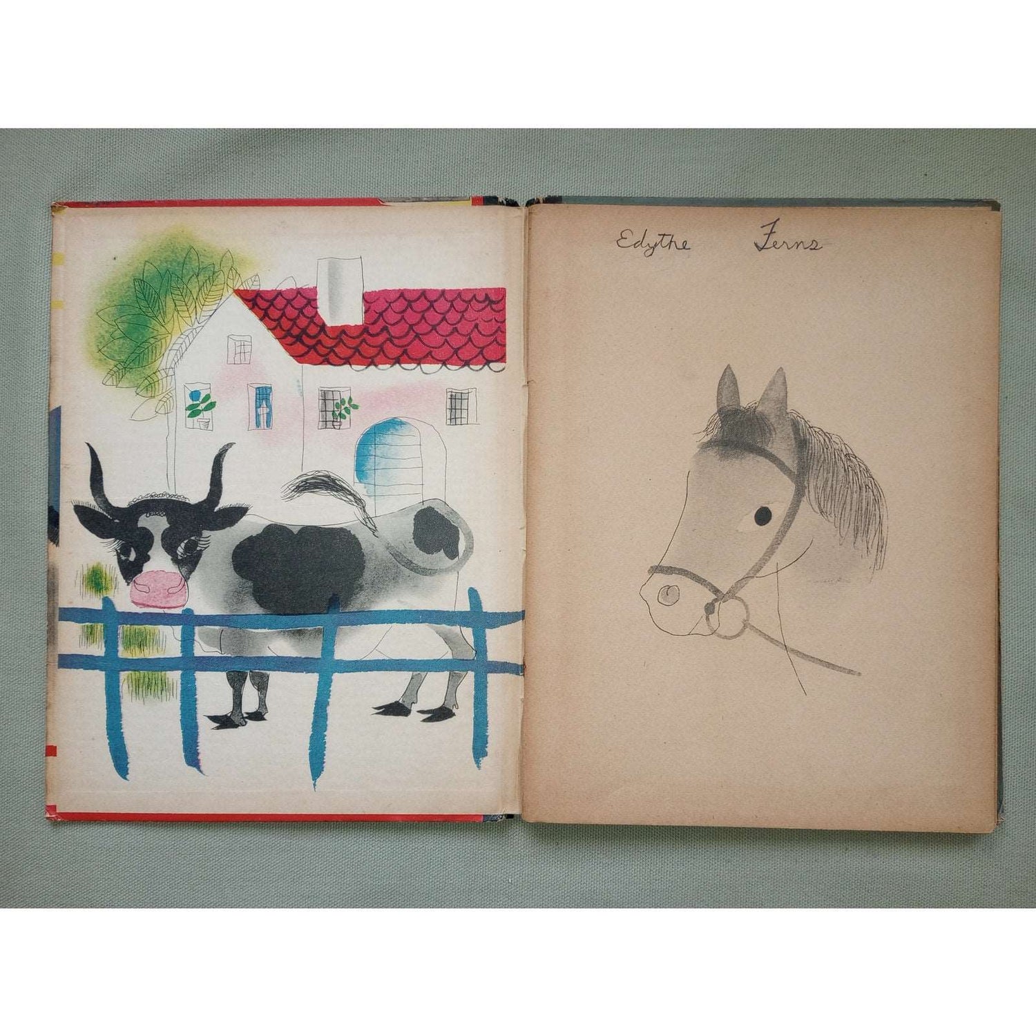 Donkey-Donkey by Roger Duvoisin First Edition 1934 Hardcover MISSING LAST 2 PGS