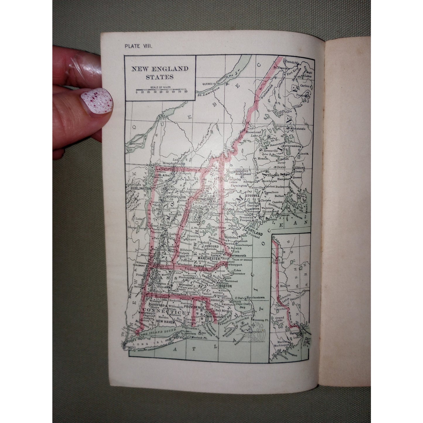 Antique Guide Book of Boston 1903 Color Maps Massachusetts New England States