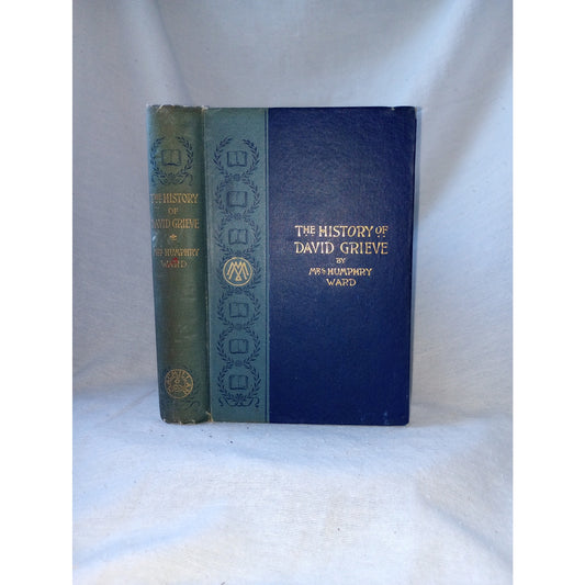 Mrs Humphrey Ward The History Of David Grieve First Edition 1892 Antique Book