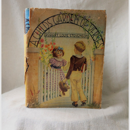 Vintage Book A Child's Garden Of Verses 1932 Robert Stephenson HCDJ