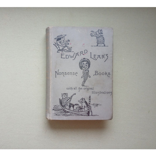 Edward Lear Nonsense Books 4 Books Original Illustrations 1904 Antique Hardcover