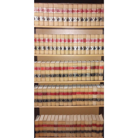 Set of 5 Massachusetts Beige Tan Law Books Library Retro 1950s - 2000s Book Set