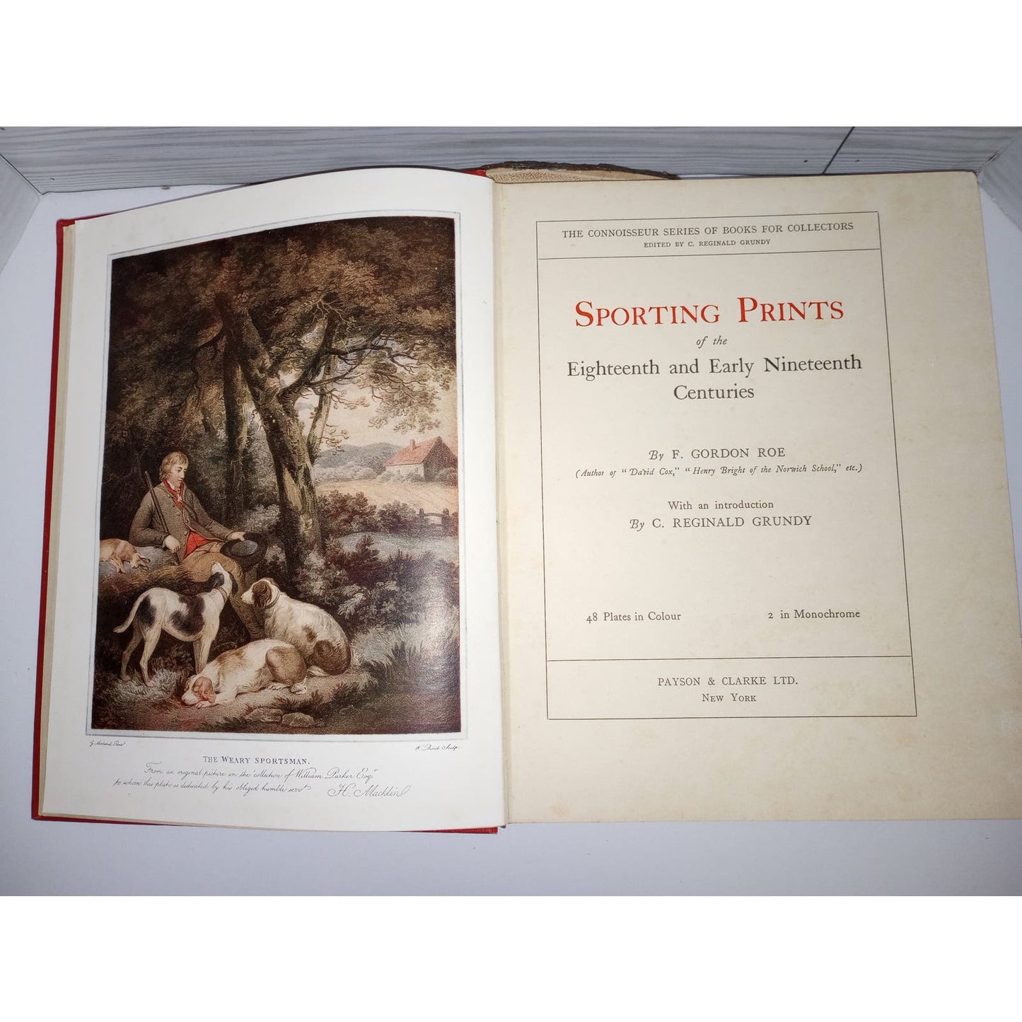 Sporting Prints of the 18th & Early 19th Centuries [F. Gordon Roe, 1927] First Edition