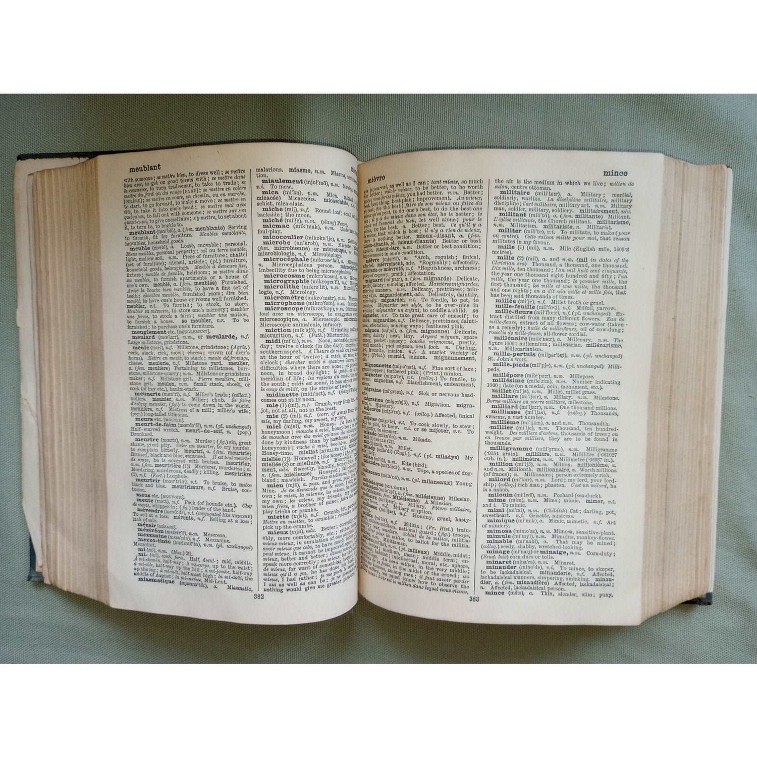 Dictionnaire Français-Anglais et Anglais-Français de Cassell Antique Dictionary