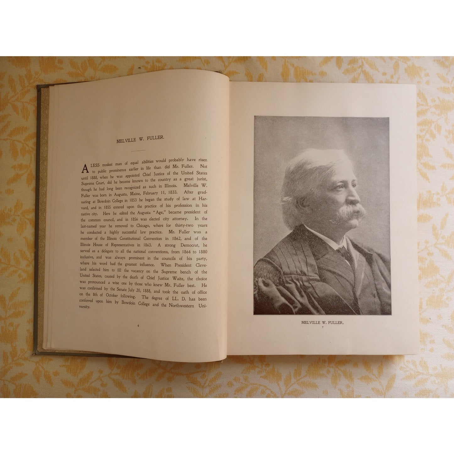 Our Living Leaders Antique Encyclopaedia American Biography Men/Women Portraits