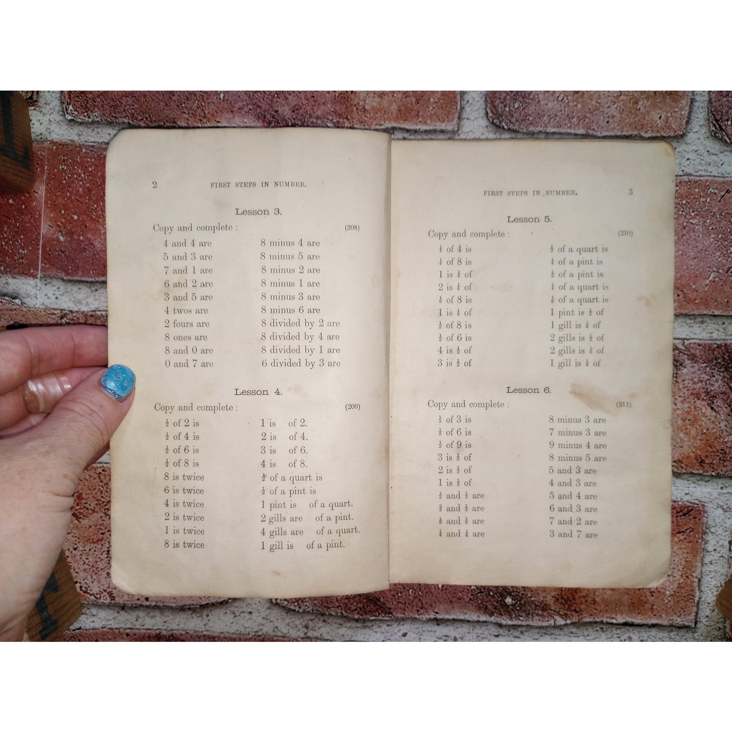 Antique Math Book First Steps in Number Primary Arithmetic Pupils Edition 1892