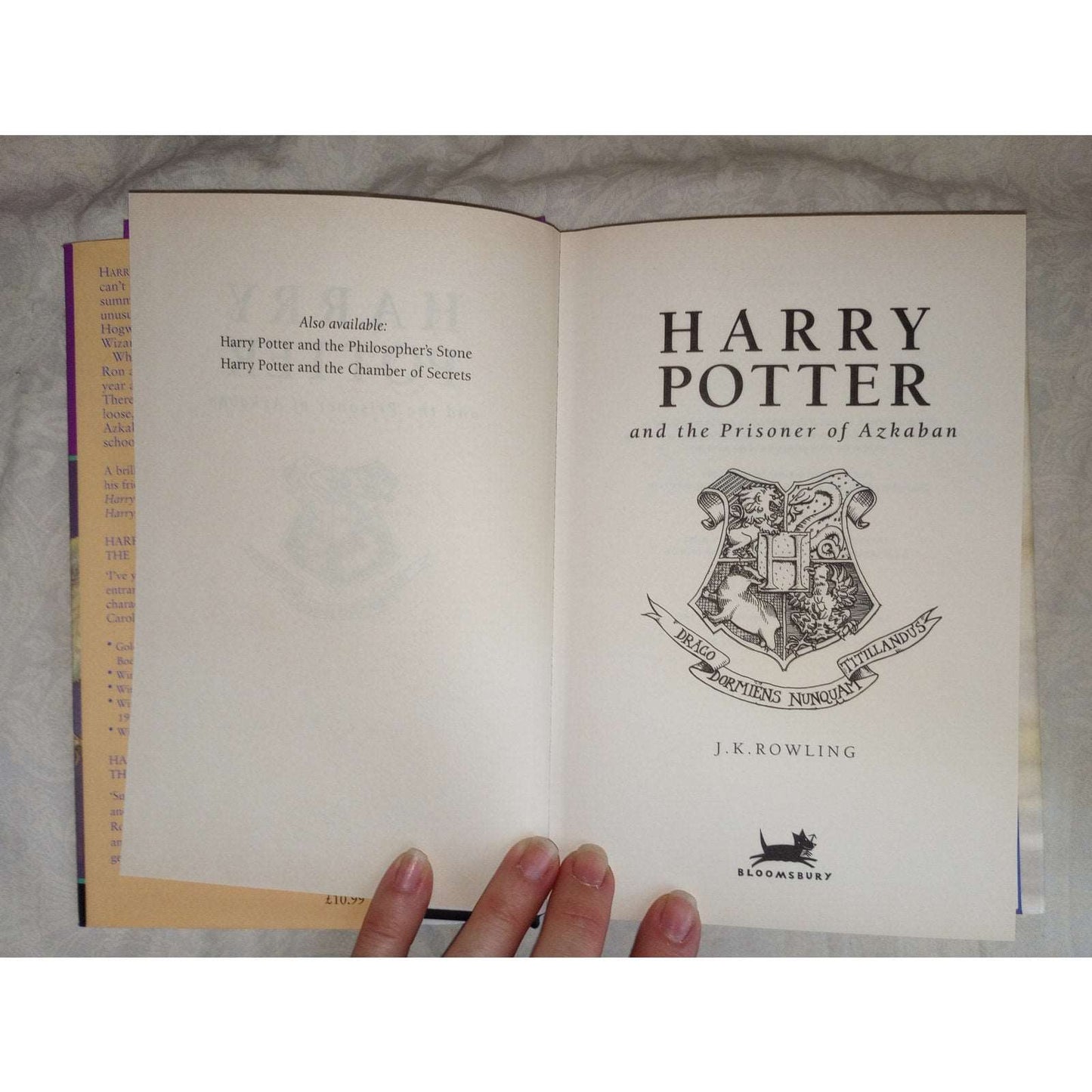 1st Bloomsbury Ed 21st 2nd State Harry Potter & The Prisoner Of Azkaban HCDJ