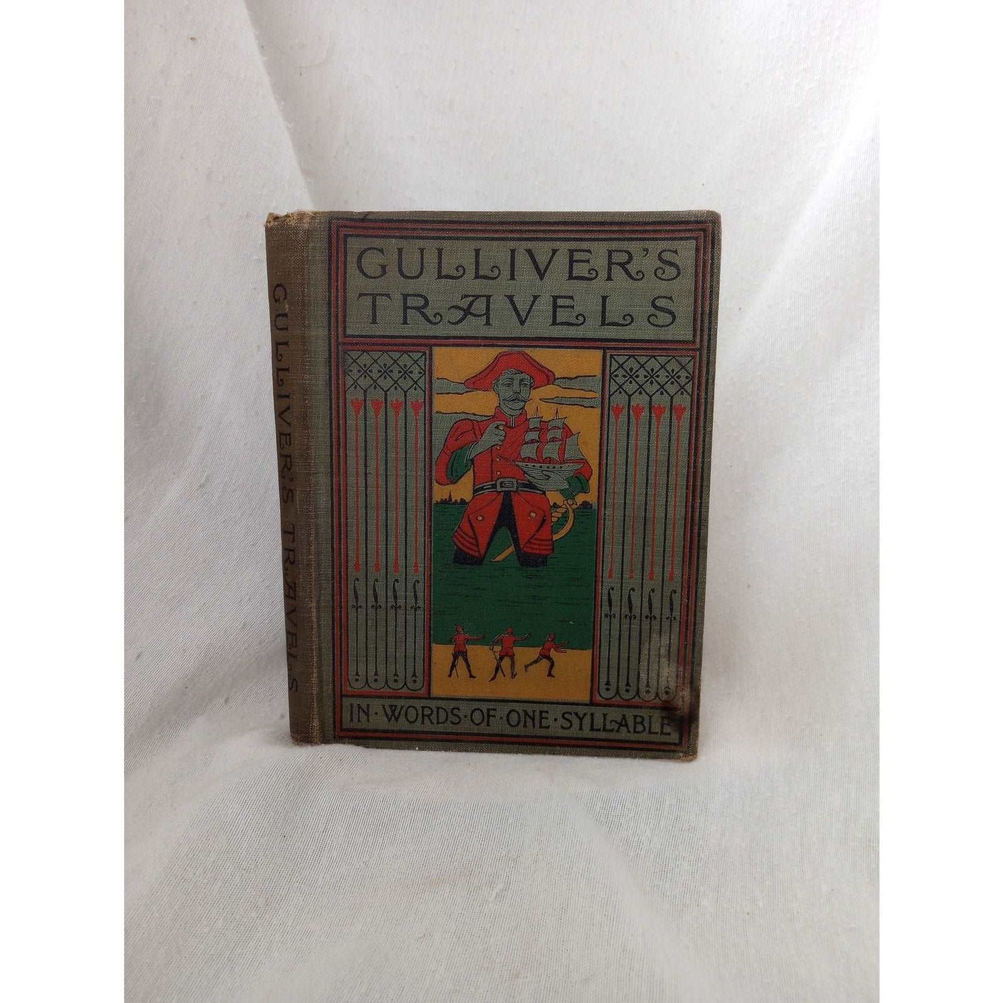 Gulliver's Travels Words of One Syllable Victorian Binding Pictorial Cover Art