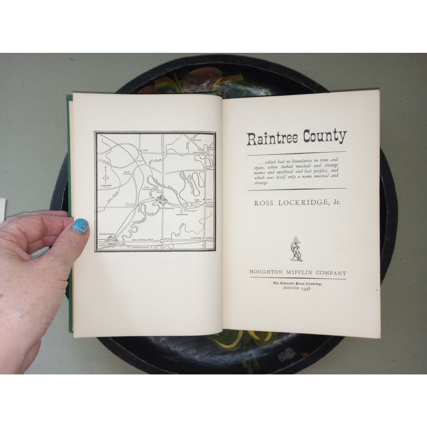 Raintree County by Ross Lockridge Jr 1948 Early Edition Houghton Mifflin Co.