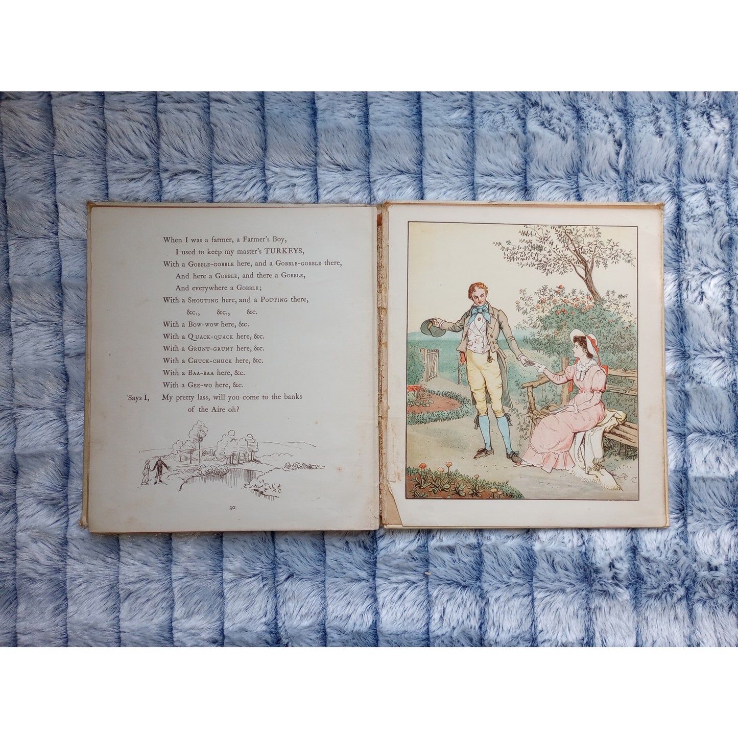 Randolph Caldecott Engravings Picture Book Queen Of Hearts 3 Jovial Huntsmen