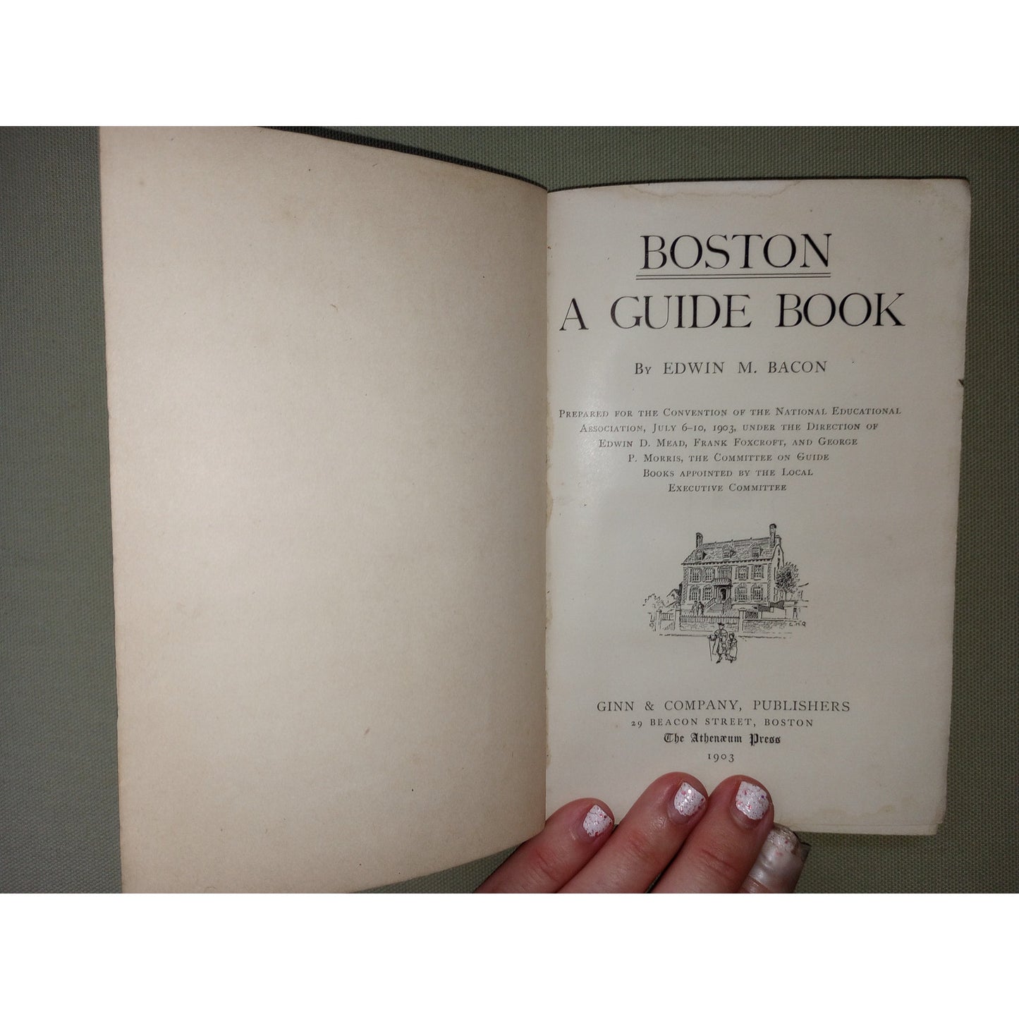 Antique Guide Book of Boston 1903 Color Maps Massachusetts New England States