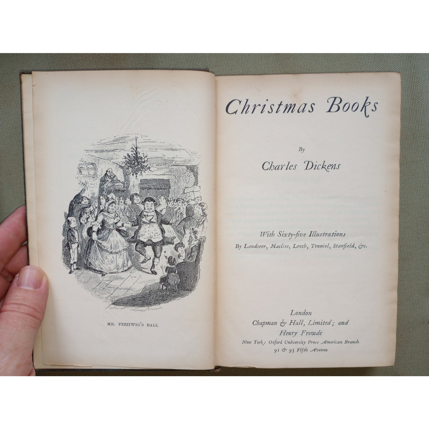 Rare 1901 Oxford India Paper Dickens Oliver Twist, Dorrit, Christmas Books