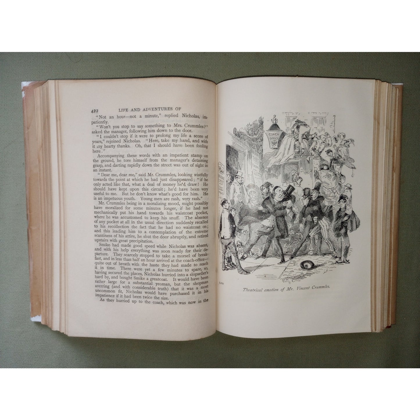 Nicholas Nickleby Charles Dickens Illustrated Rare Claud Lovat Dust Jacket