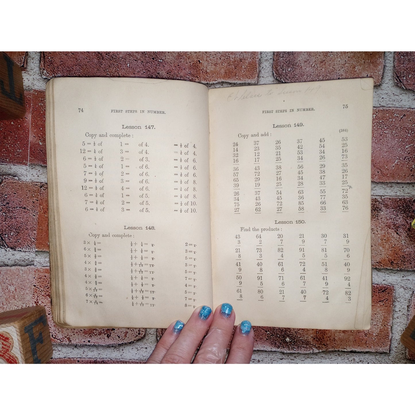 Antique Math Book First Steps in Number Primary Arithmetic Pupils Edition 1892