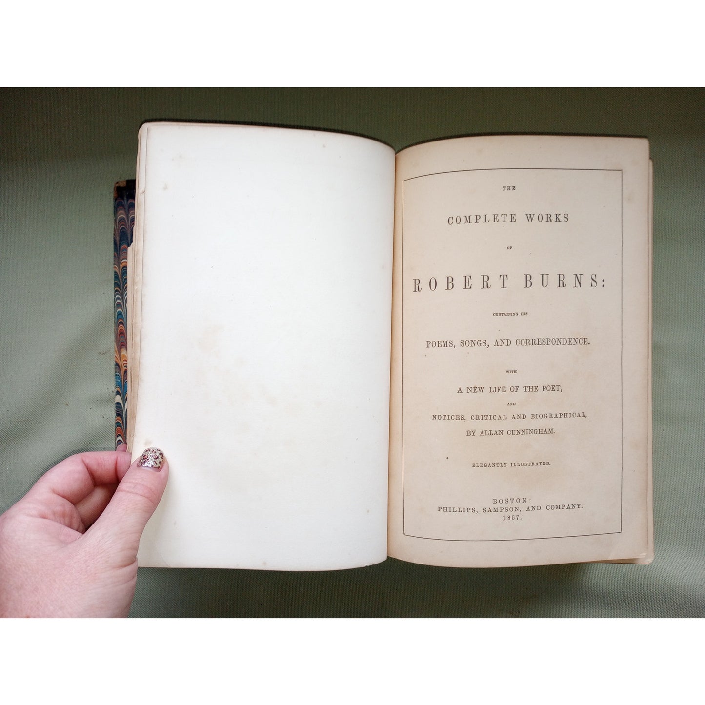 The Complete Works Of Robert Burns Poetry 1857 Elegantly Illustrated DISBOUND