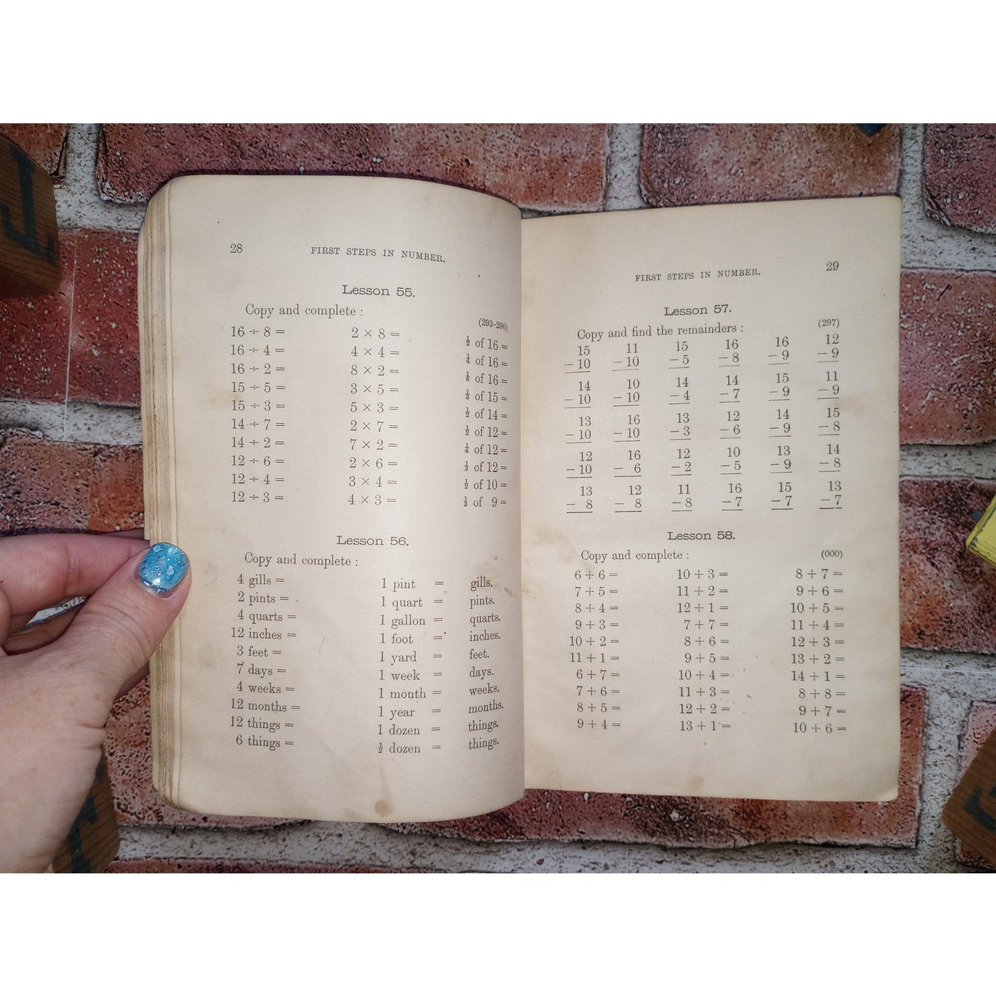 Antique Math Book First Steps in Number Primary Arithmetic Pupils Edition 1892