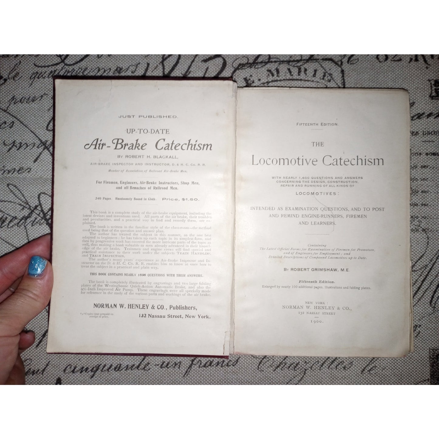 Locomotive Catechism Robert Grimshaw 1900 Illustrations/Folding Plates Antique