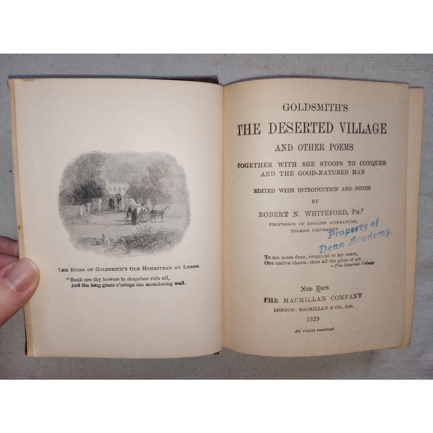 Macmillan Pocket Classics English Narrative Poems Goldsmith's Deserted Village