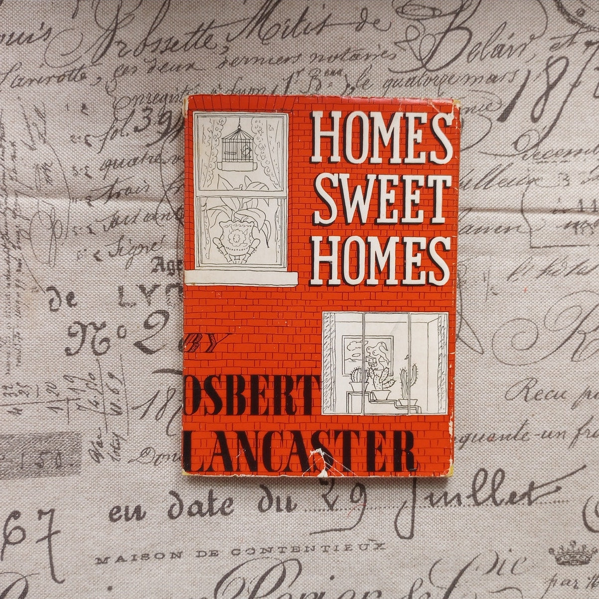 "Home Sweet Homes" Vintage 1948 Osbert Lancaster Hardcover Dust Jacket