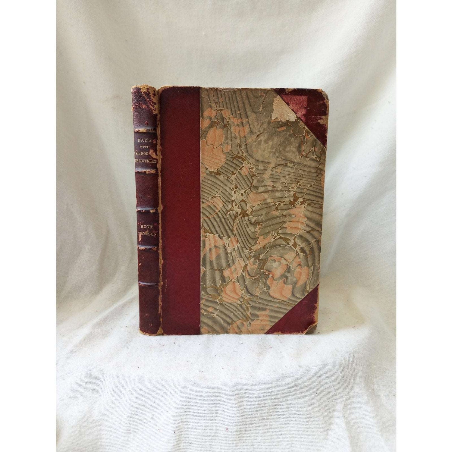 Days with Sir Roger De Coverley 1892 Hugh Thomson Illustrations Leather Binding