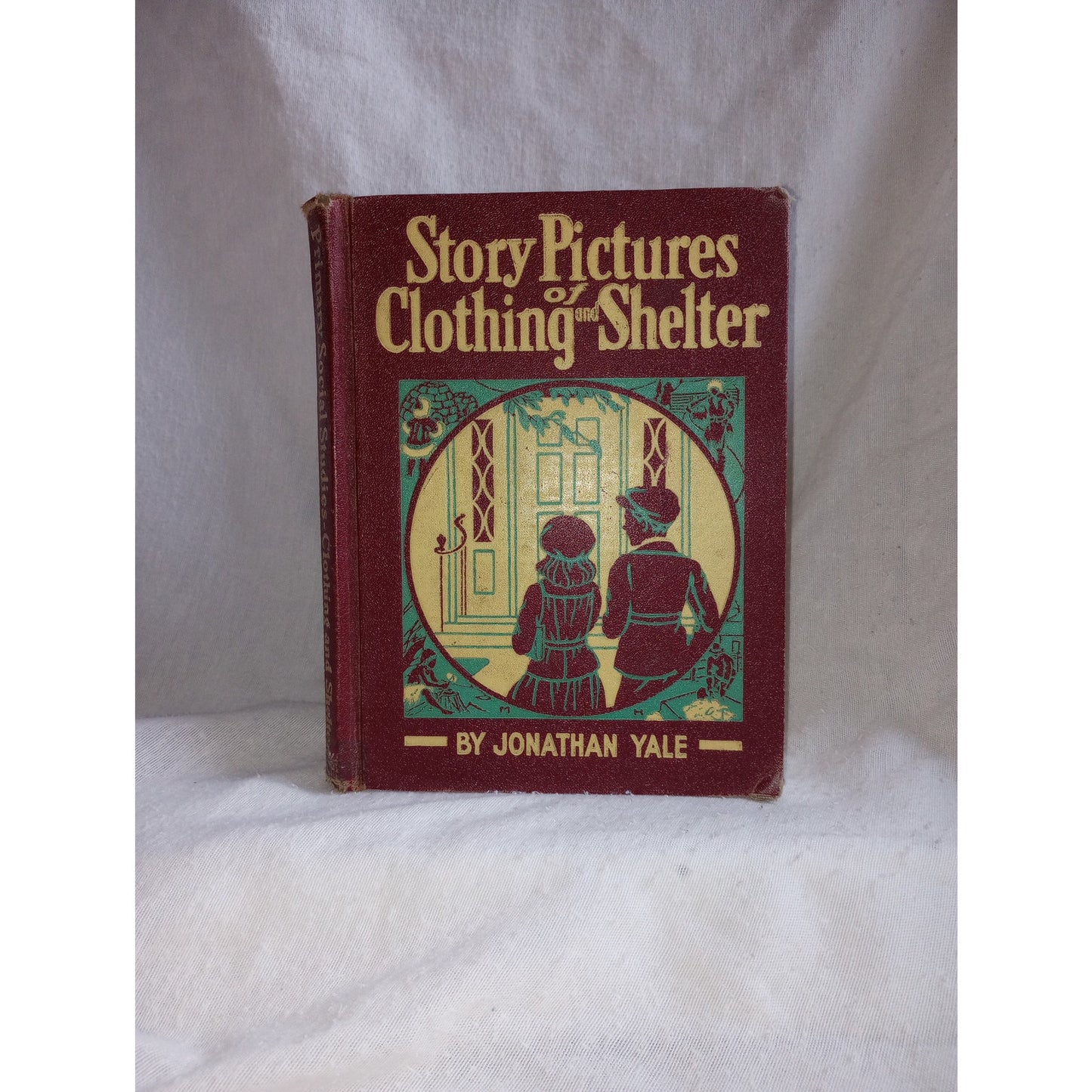 Vintage Children's Social Studies Book Story Pictures Clothing, Shelter & Tools