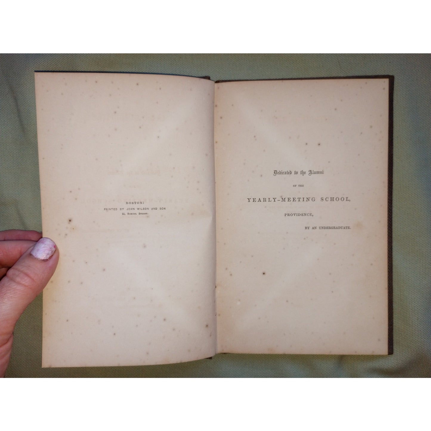 Quaker Quiddities; Friends in Council 1860 1st Providence RI Society of Friends