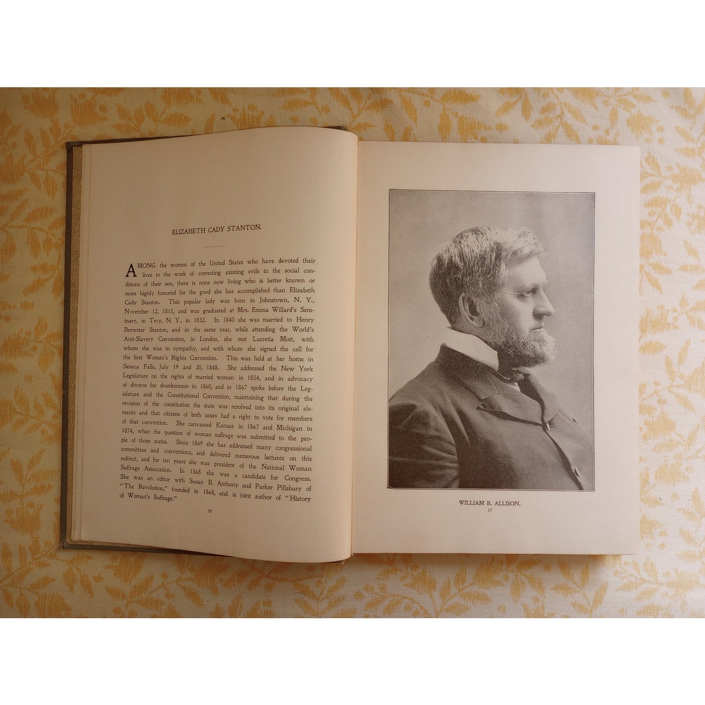 Our Living Leaders Antique Encyclopaedia American Biography Men/Women Portraits