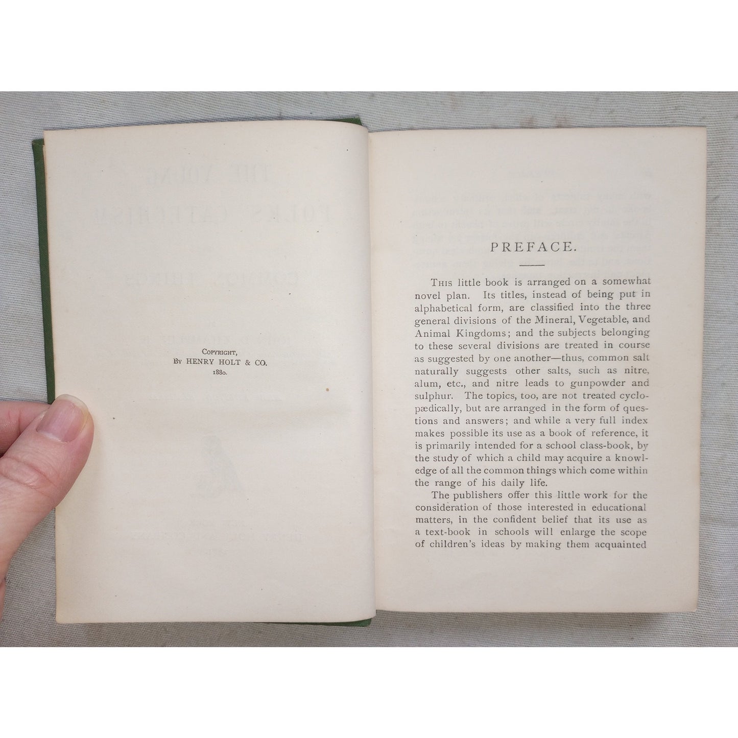 Young Folks Catechism Of Common Things Q&A Minerals Vegetables Animals 1881