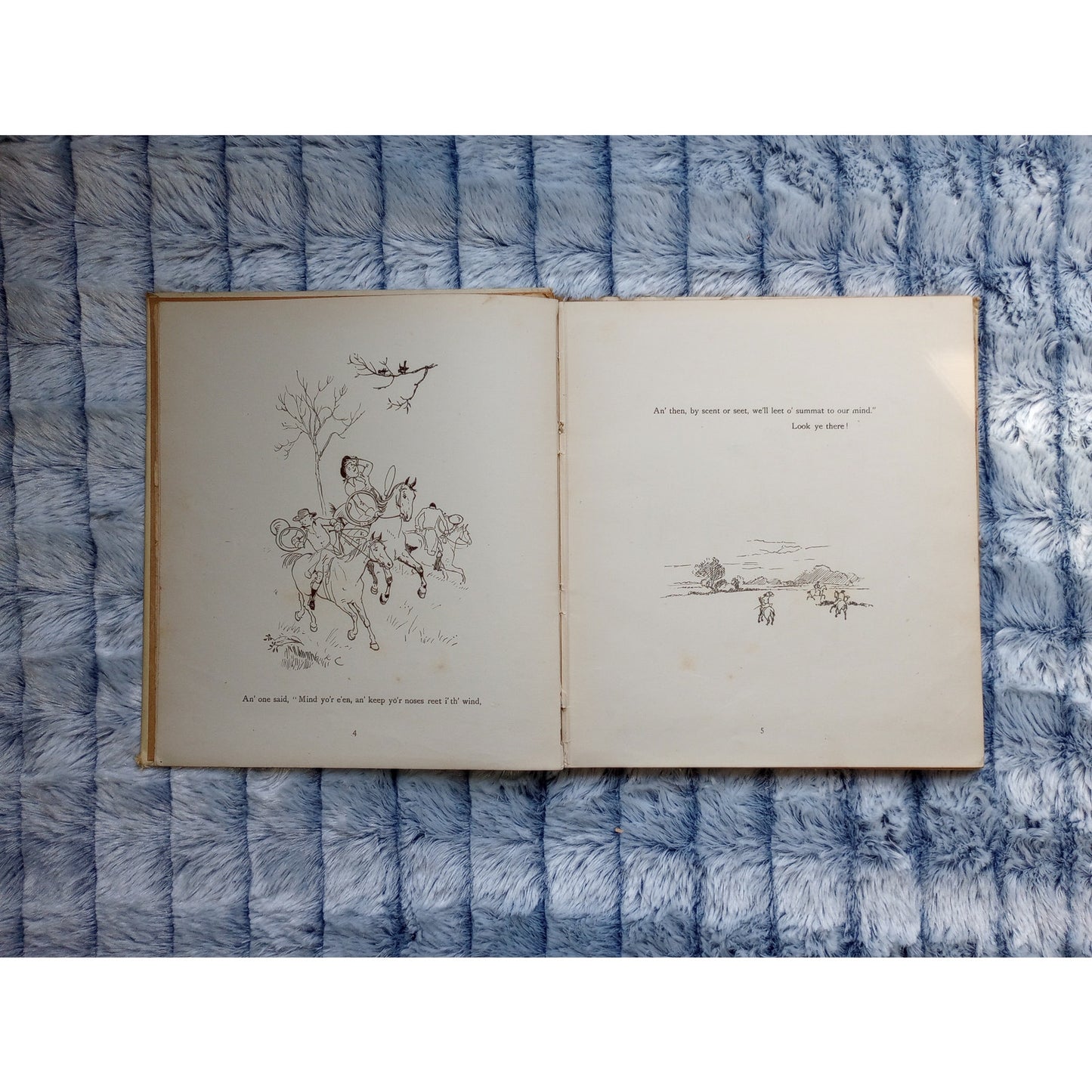 Randolph Caldecott Engravings Picture Book Queen Of Hearts 3 Jovial Huntsmen