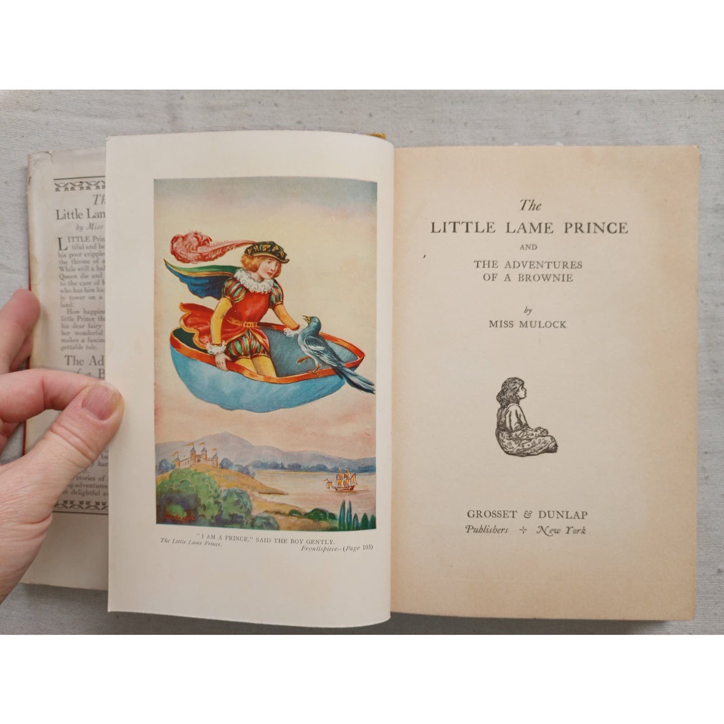 THE LITTLE LAME PRINCE ADVENTURES BROWNIE [DINAH MARIA MULOCK CRAIK, 1930] HC W/ DJ