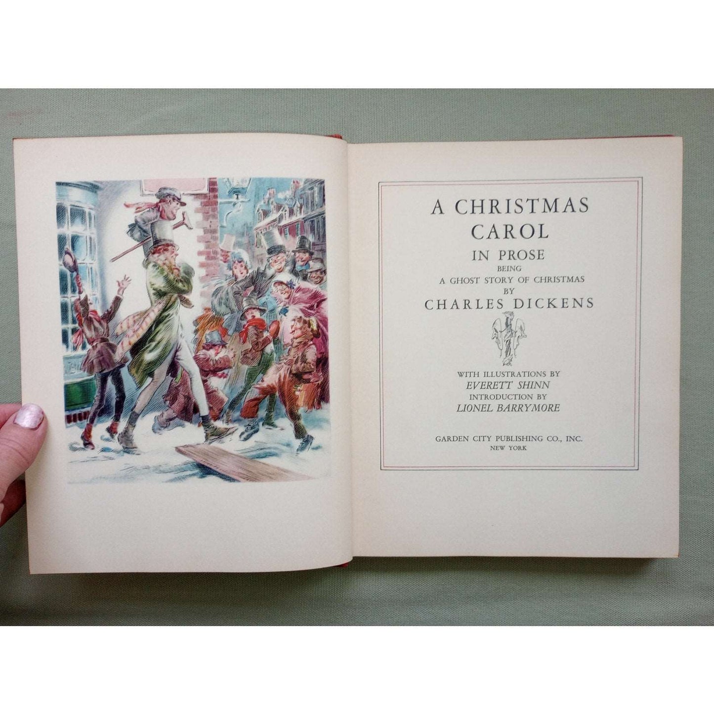 A Christmas Carol In Prose Being A Ghost Story Charles Dickens Berrymore 1938