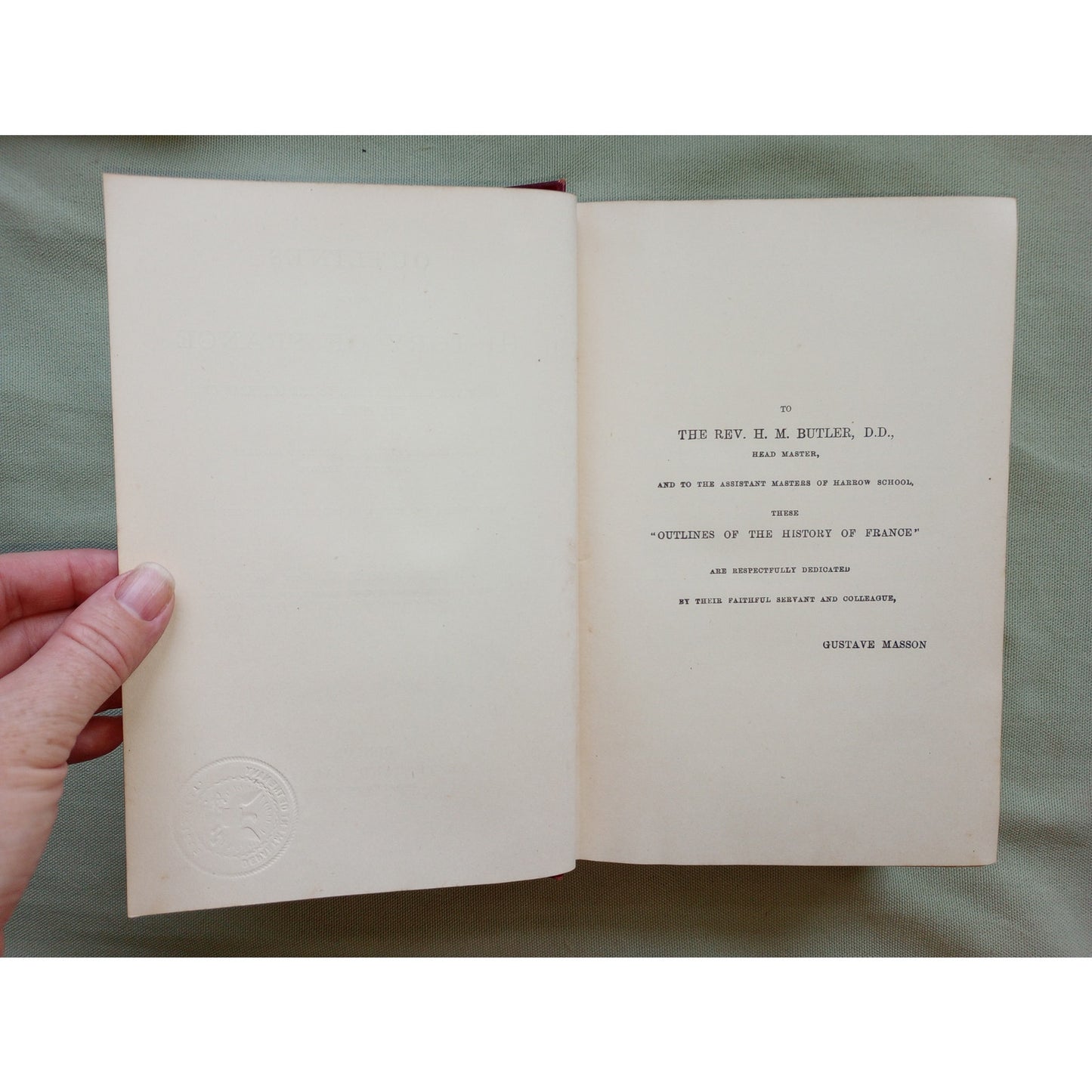 Outlines Of The History Of France M. Guizot 1879 Illustrated Antique Book