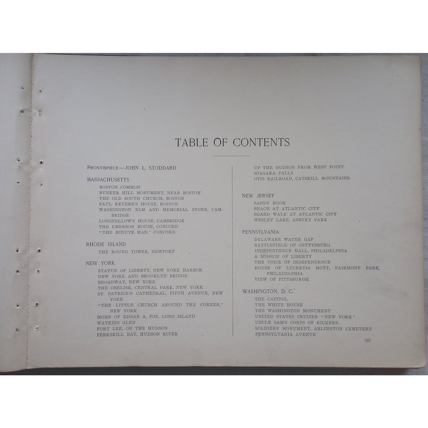 From The Atlantic to The Pacific Illustrated Tour John L Stoddard 1902 Antique