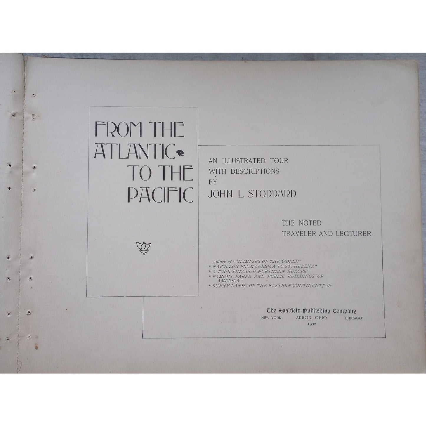 From The Atlantic to The Pacific: An Illustrated Tour [John L. Stoddard, 1902]