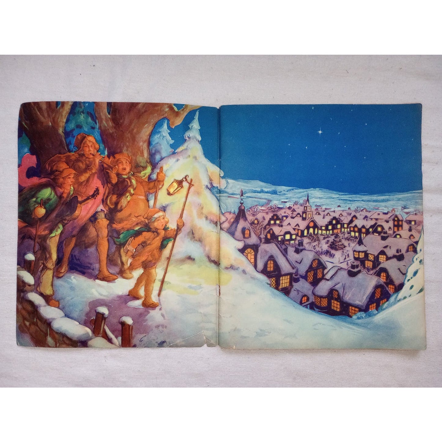 Christmas Carols [Mary Nancy Graham, 1938] Illustrated Sheet Music Book