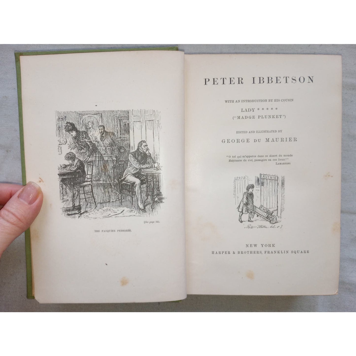 Peter Ibbetson [George Du Maurier, 1891] Illustrated Victorian Love Story