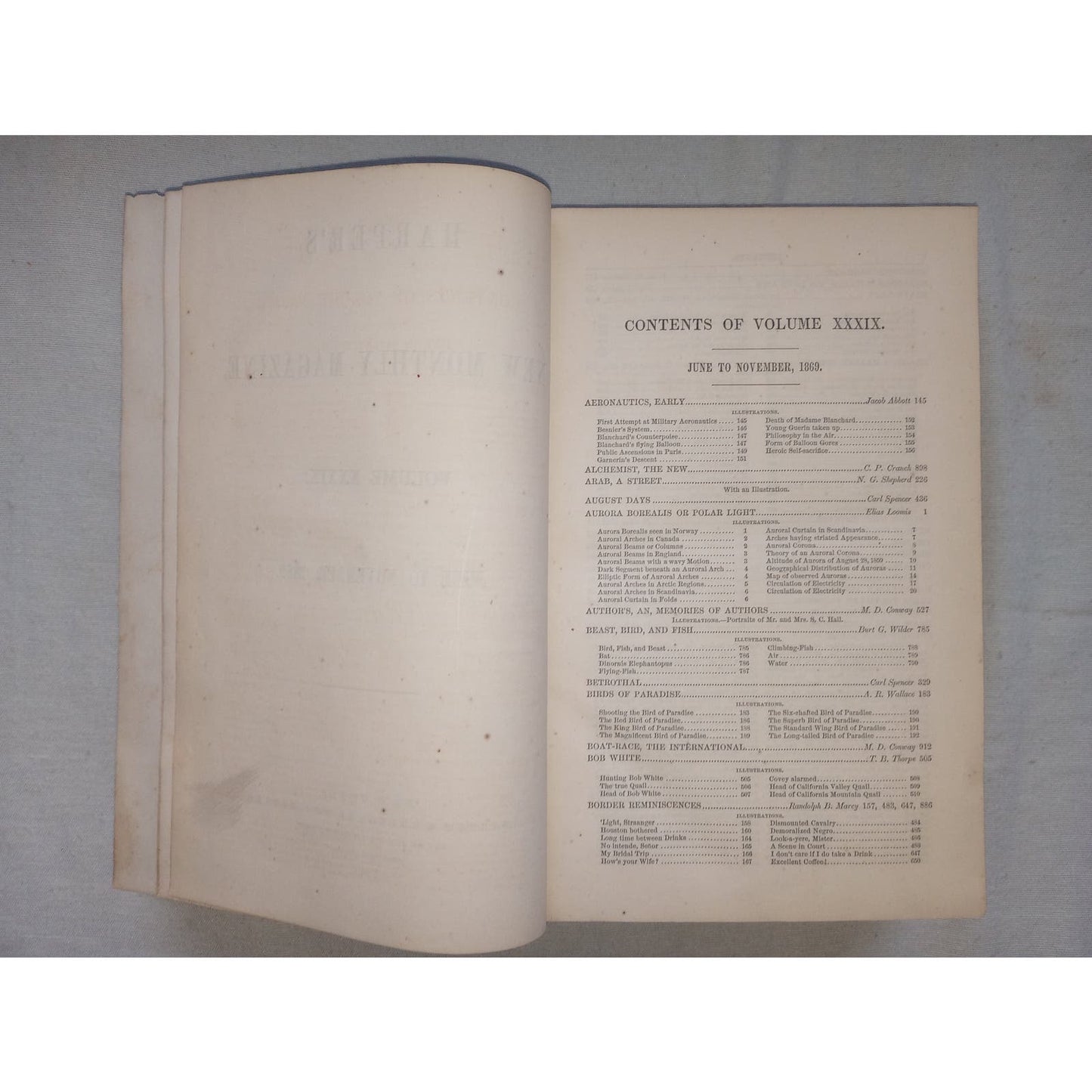 Harper's New Monthly Magazine Volume XXXIX 1869 Jane Austin, Jacob Abbott