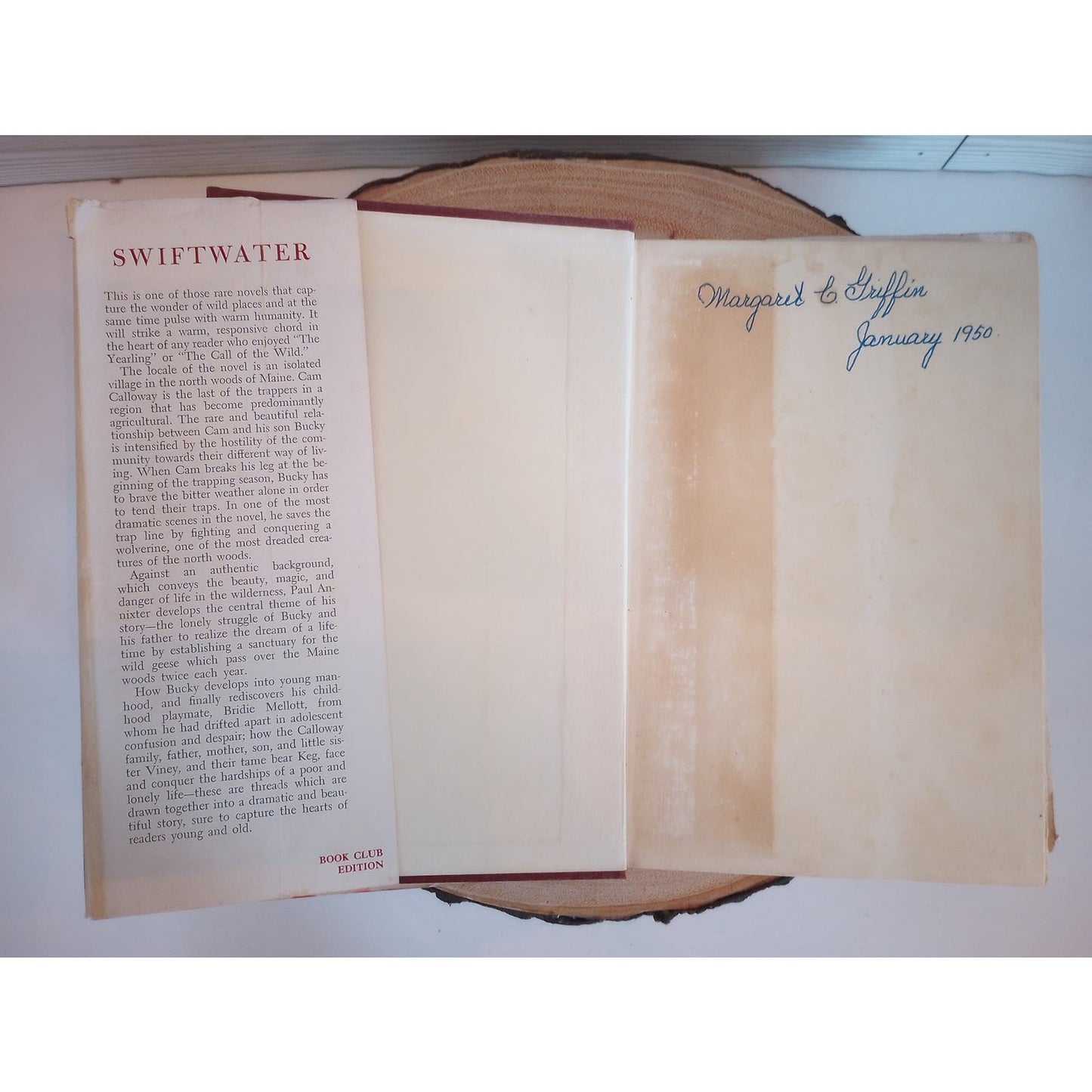 Swiftwater [Paul Annixter, 1950] First Edition Book Club Edition Dust Jacket