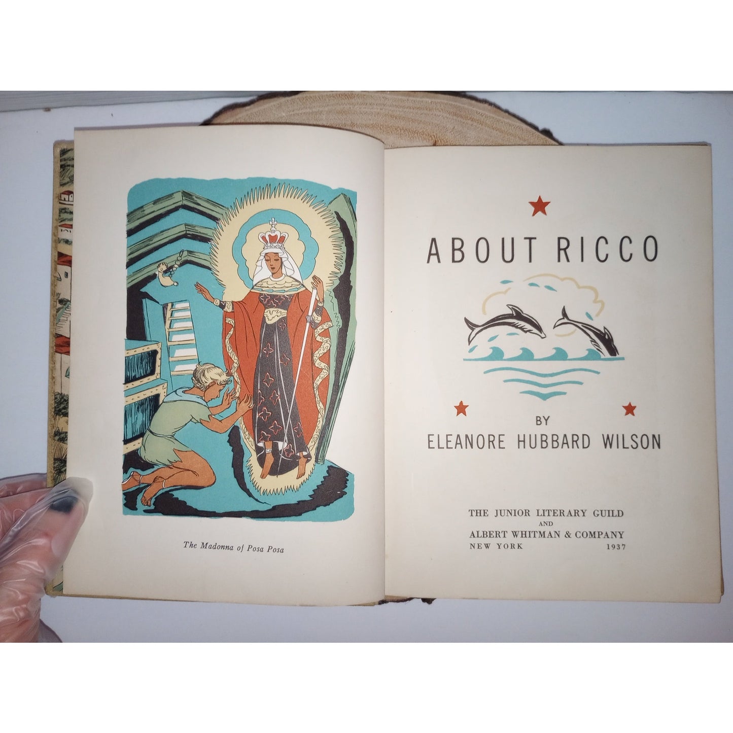 About Ricco [Eleanore Hubbard Wilson, 1937] First Edition Vintage Children's Book