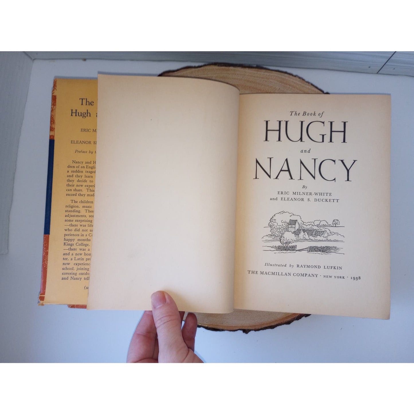 The Book of Hugh & Nancy [Milner-White & Duckett, 1938] First Edition HCDJ