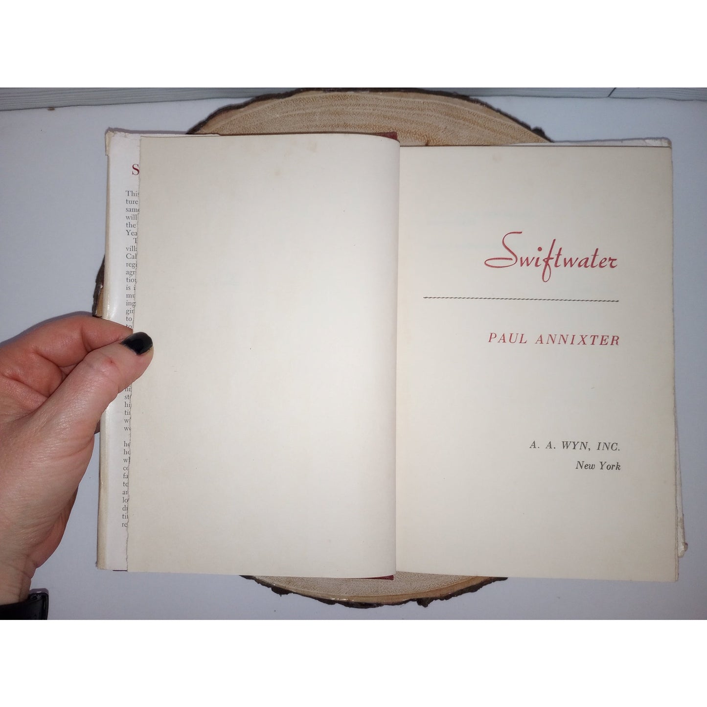 Swiftwater [Paul Annixter, 1950] First Edition Book Club Edition Dust Jacket